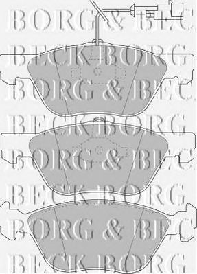 BORG & BECK bbp1396 -  Комплект тормозных колодок, дисковый тормоз